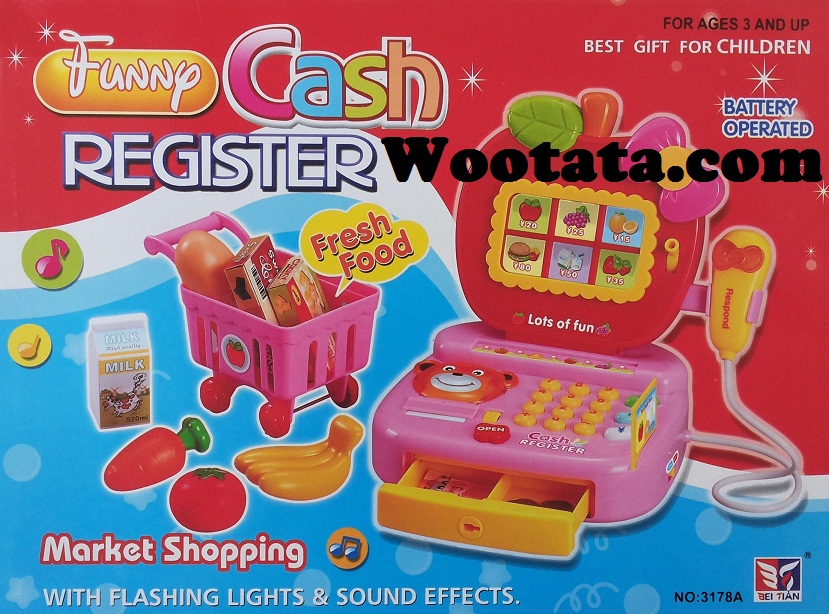 harga mainan funny cash register